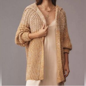 Maeve Tan Knit Cardigan